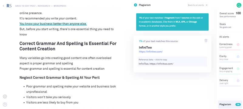 free plagiarism and grammar checker