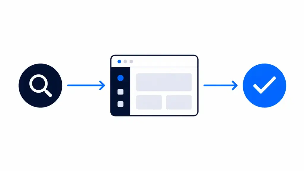 SEO conversion optimisation showing how website visitors turn into enquiries and leads